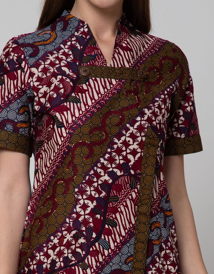 Arjunaweda Tunik Batik Parang Kawung