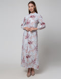 Arjuna Weda Floral Print Abstract Gamis Wanita