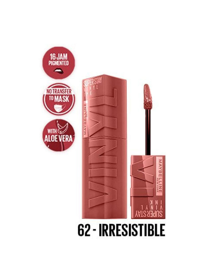 Maybelline Superstay Vinyl Ink Lip Cream 62 Irresistable