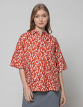 St. Yves Print Flower Kemeja Wanita