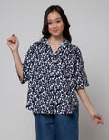 St. Yves Print Flower Kemeja Wanita