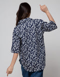 St. Yves Print Flower Kemeja Wanita