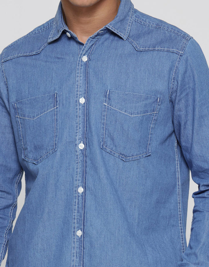 Lois Long Sleeve Shirt Double Chest Pocket