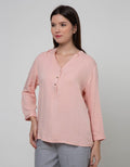 Connexion Blouse V Neck Wanita