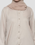 Annisa Long Sleeve Shirt Plain With Pleats On Back