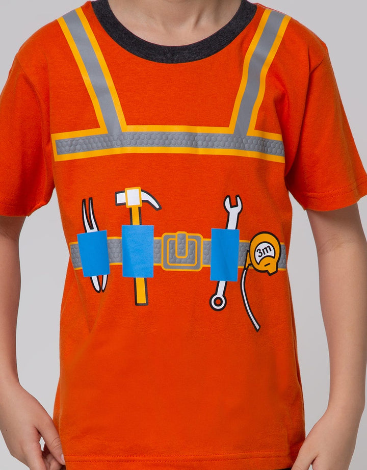 Little M Top-Bottom Set T-Shirt Worker