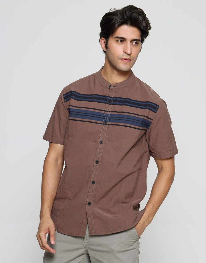 Cardinal Jeans Stripe Color Kemeja Koko Pria