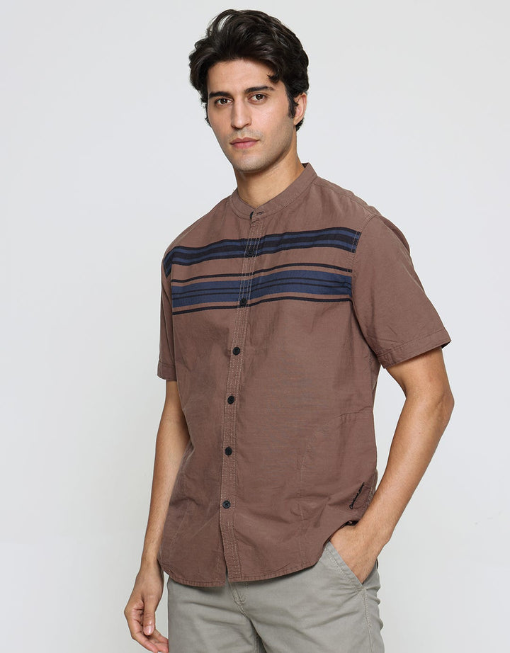 Cardinal Jeans Stripe Color Kemeja Koko Pria