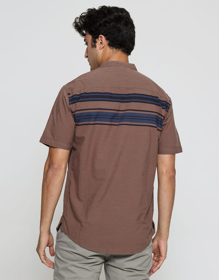 Cardinal Jeans Stripe Color Kemeja Koko Pria