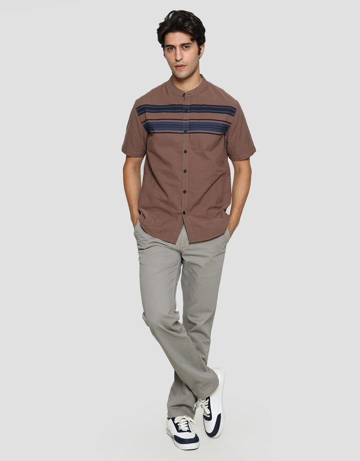 Cardinal Jeans Stripe Color Kemeja Koko Pria