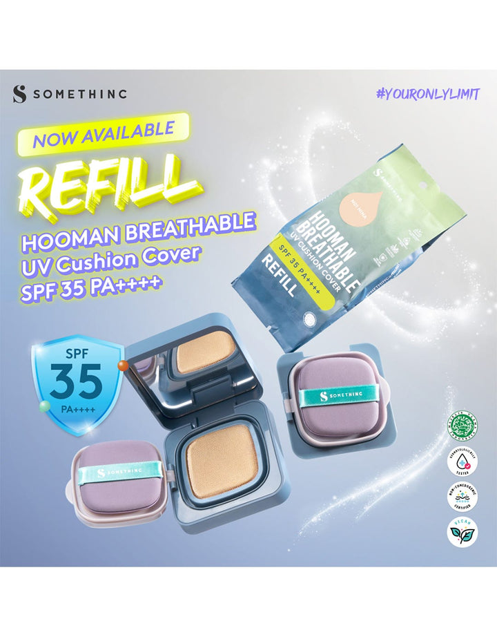 Somethinc (Refill) Hooman Breathable UV Cushion Cover SPF35 PA++++ C015 Butter