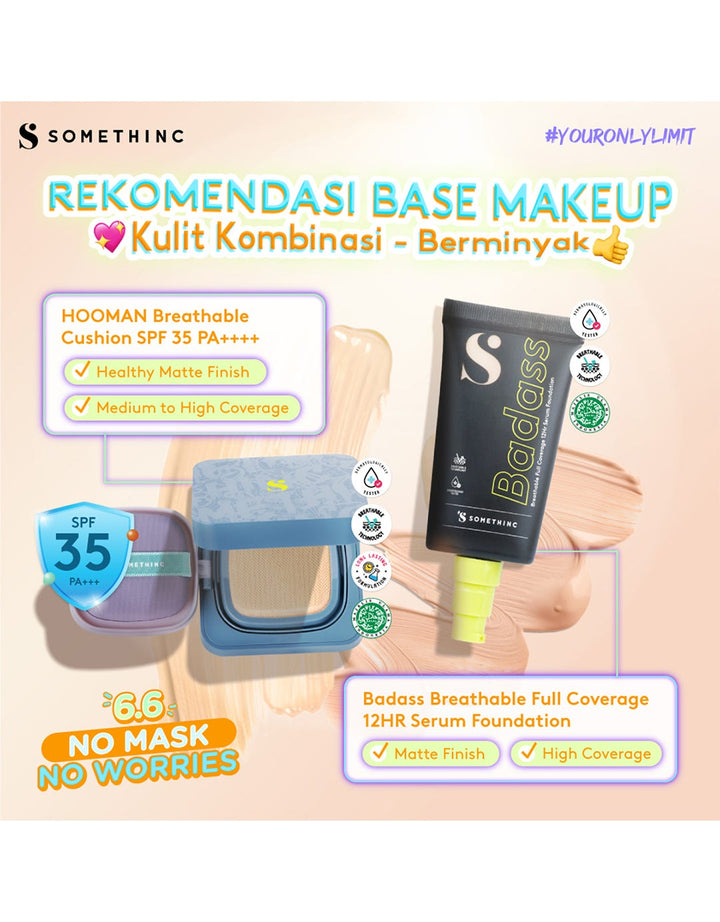 Somethinc (Refill) Hooman Breathable UV Cushion Cover SPF35 PA++++ C015 Butter