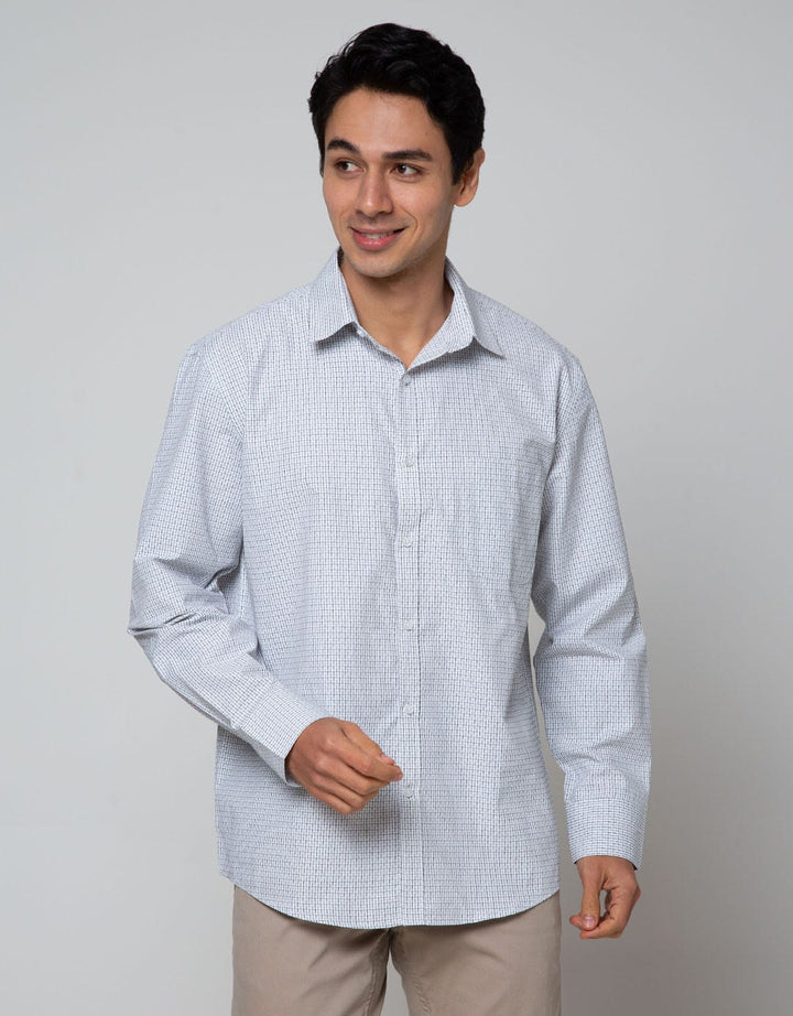 Cole Long Sleeve Shirt Regular Check Small