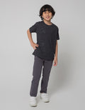 Cool Boy Dino Emboss Kaos Anak Laki-laki