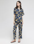 St. Yves Short Sleeve Pyjama Pants Kanna Flower
