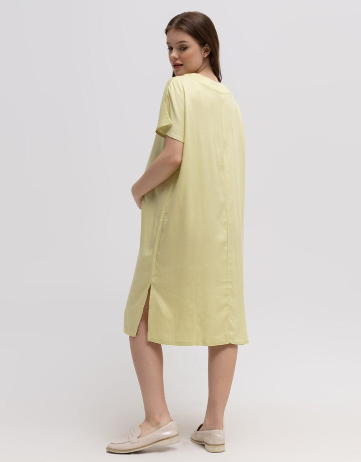 Connexion Mom Short Sleeve Midi Dress Rayon