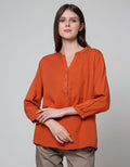 Connexion Blouse V Neck Wanita