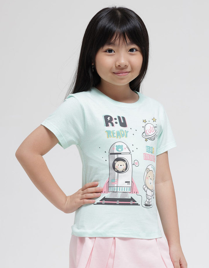 Little M Space Bear Kaos Anak Perempuan