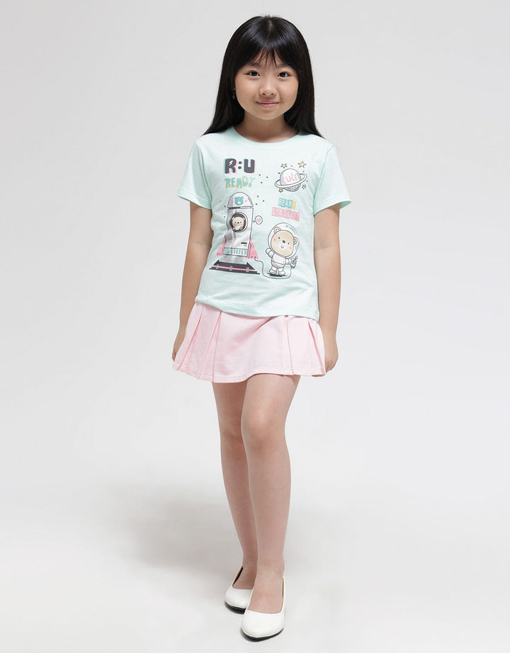 Little M Space Bear Kaos Anak Perempuan