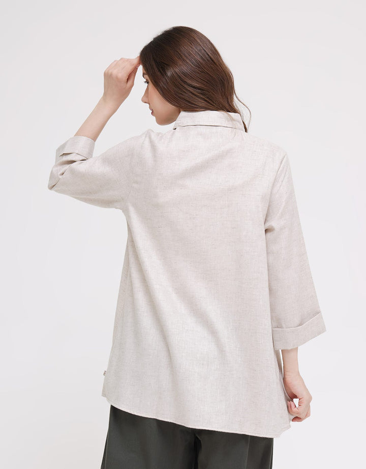 Triset Ladies Roll Up Blouse Wanita