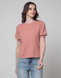 Connexion Rib Puff Sleeve Women's T-Shirt