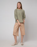 St. Yves Stripy Texture Knit Women's 7/8 T-Shirt