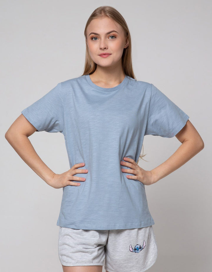 Nevada Slub Plain Look Women's Short Sleeve T-Shirt