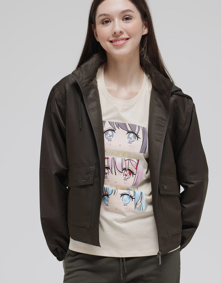 Nevada Jacket Solid Hoodie Zipper And Pocket