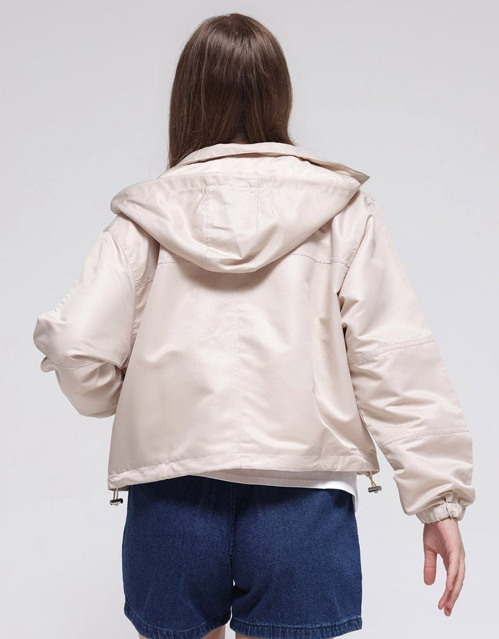 Nevada Jacket Solid Hoodie Zipper And Pocket