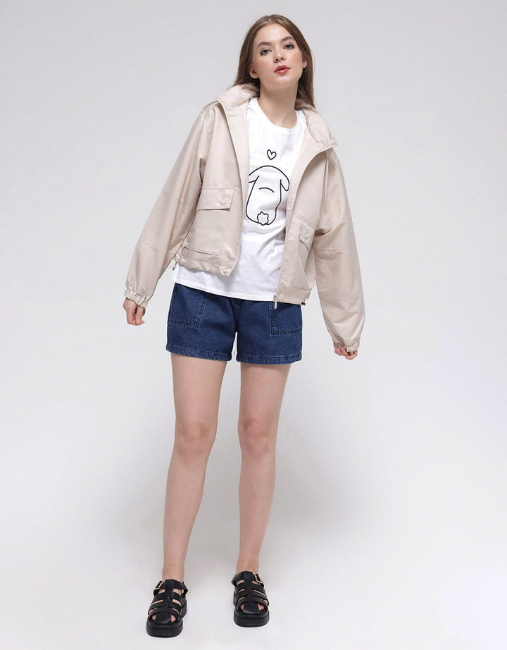 Nevada Jacket Solid Hoodie Zipper And Pocket