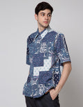 Arjuna Weda Men's Contemporary Batik Shirt