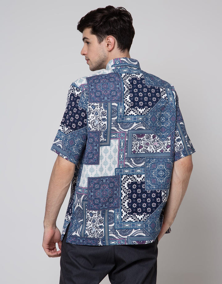 Arjuna Weda Men's Contemporary Batik Shirt