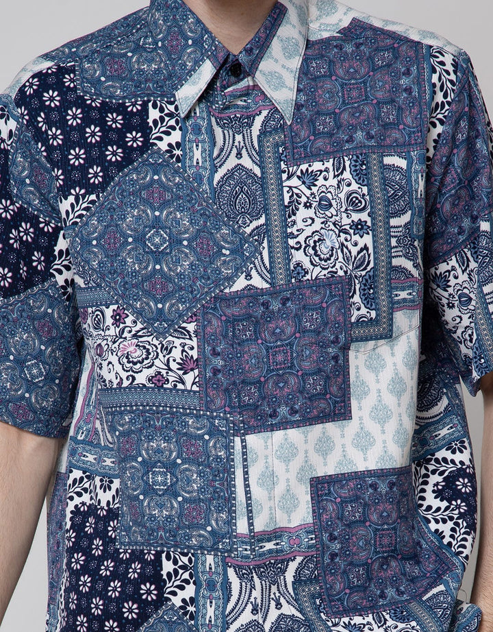Arjuna Weda Men's Contemporary Batik Shirt