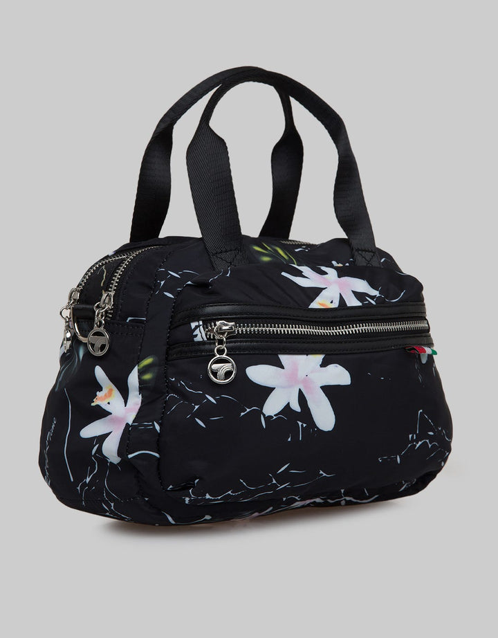 Travel Time Print Look Shoulder Bag