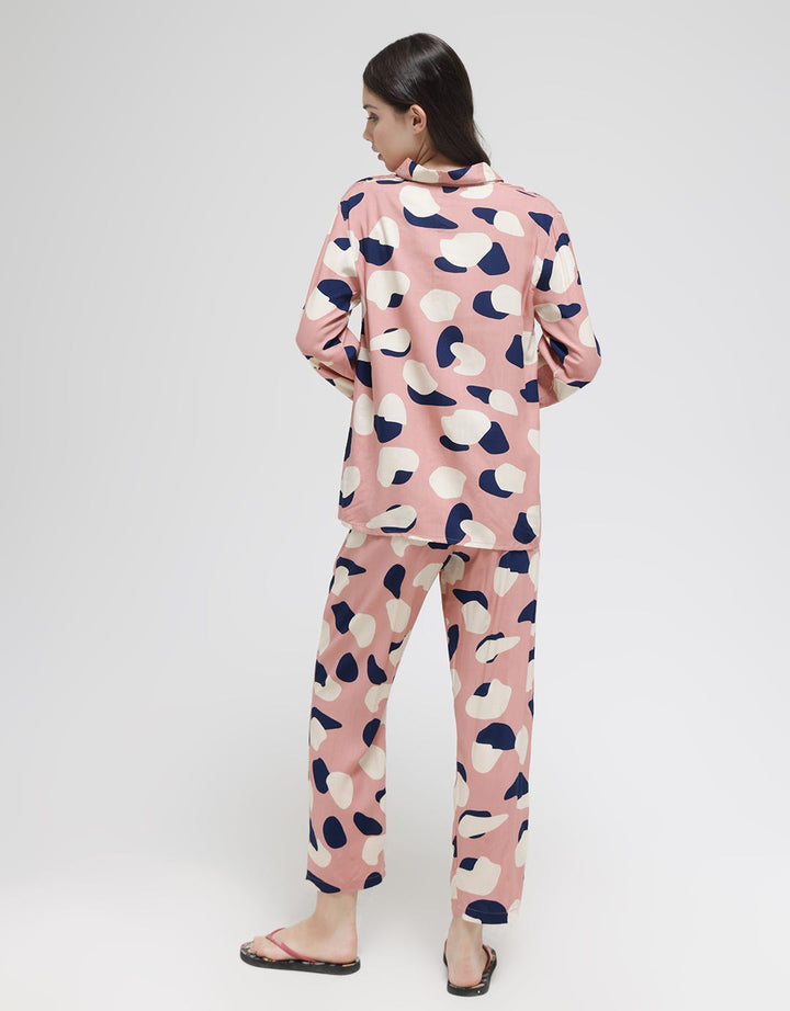 Nevada Long Sleeve Pyjama Pants Big Dots