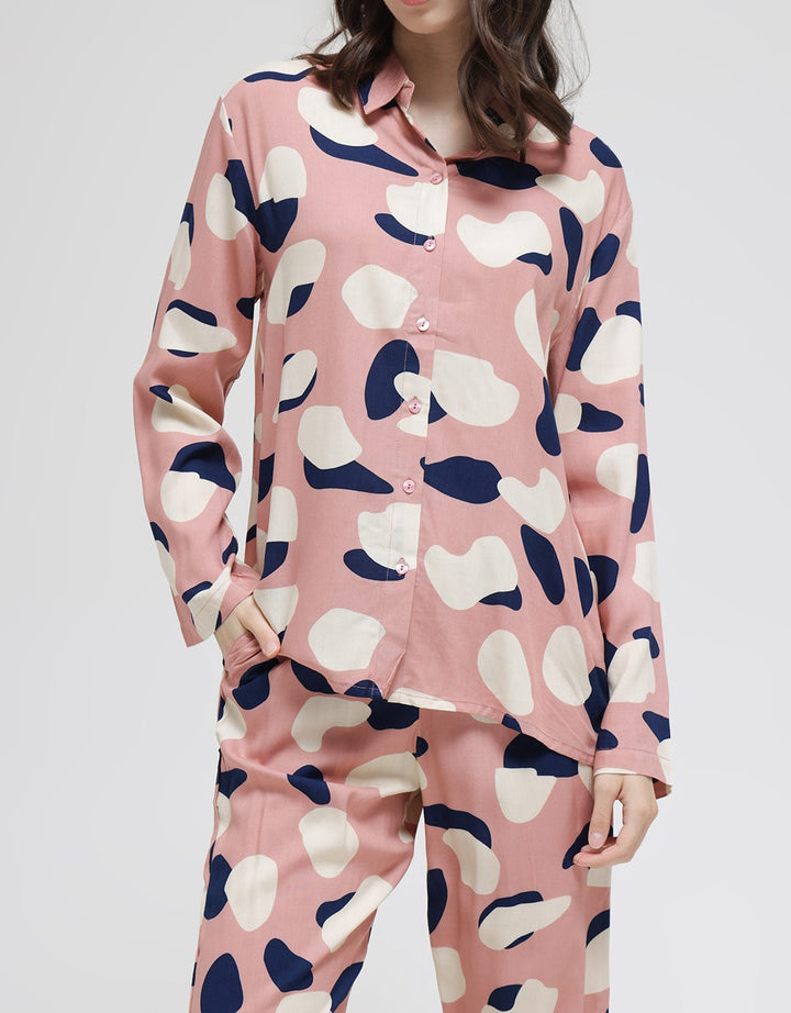 Nevada Long Sleeve Pyjama Pants Big Dots