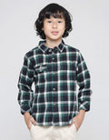 Little M Long Sleeve Shirt Checked Flanel