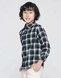 Little M Long Sleeve Shirt Checked Flanel
