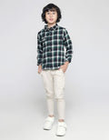 Little M Long Sleeve Shirt Checked Flanel