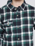 Little M Long Sleeve Shirt Checked Flanel