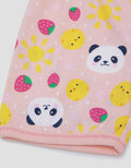 Pipiniko Short Pants Print Panda Strawberry