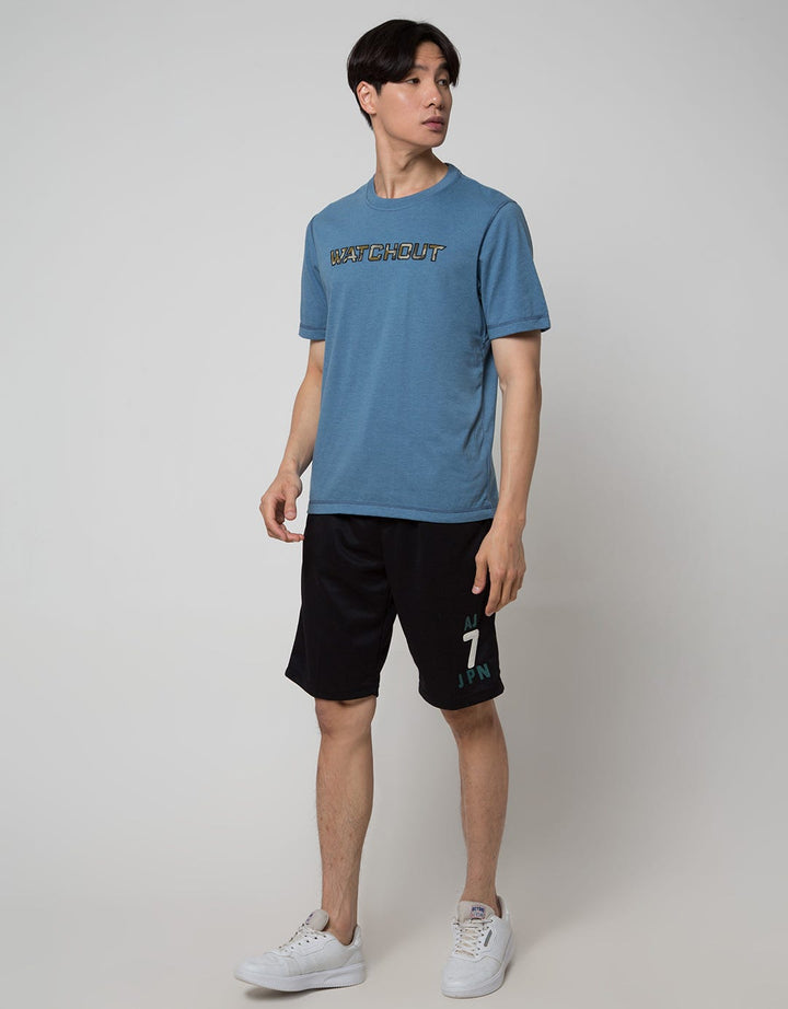 Watchout Casual Logo Print Kaos Pria