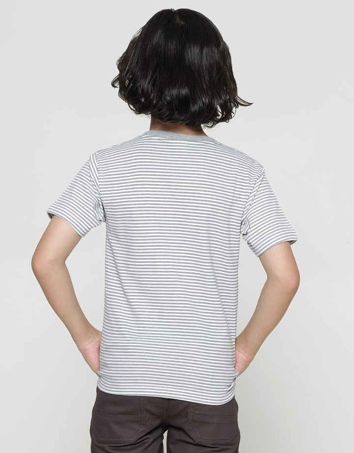 Little M Short Sleeve T-Shirtdino Stripe