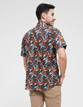 Walrus Short Sleeve Shirt Print Leaf