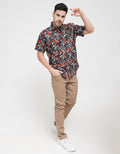 Walrus Short Sleeve Shirt Print Leaf