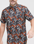 Walrus Short Sleeve Shirt Print Leaf