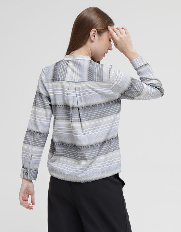 Triset Printed Gradasi Blouse Wanita