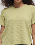 Connexion Textured Plain Women's T-Shirt