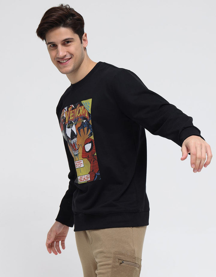 Marvel Sweatshirt Spiderman Vs Venom In Colorful Comics