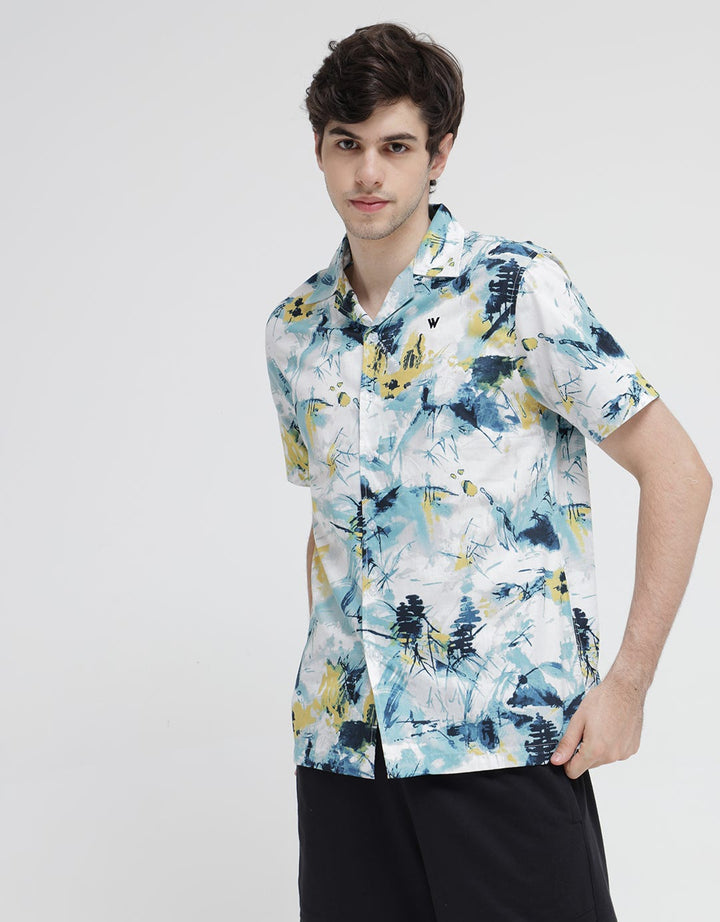 Walrus Abstract Splash Print Studio Shirt